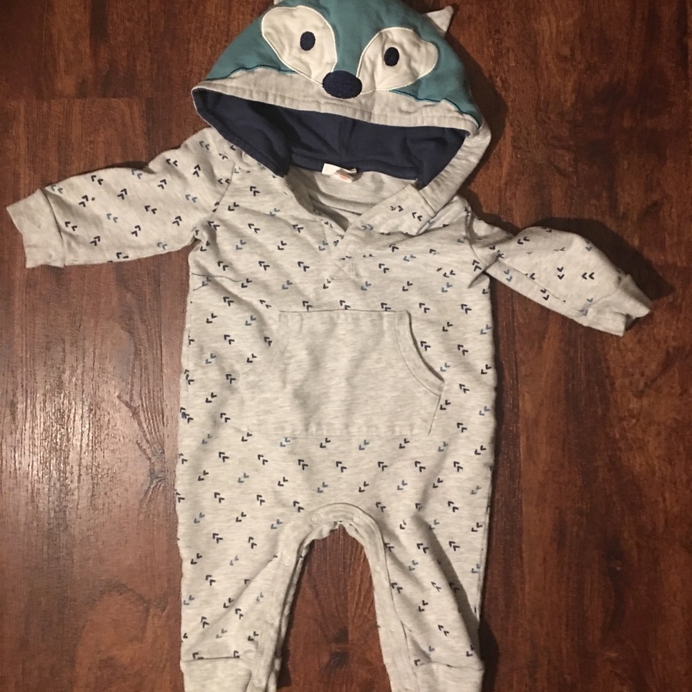 Hooded Cat & Jack Baby Romper